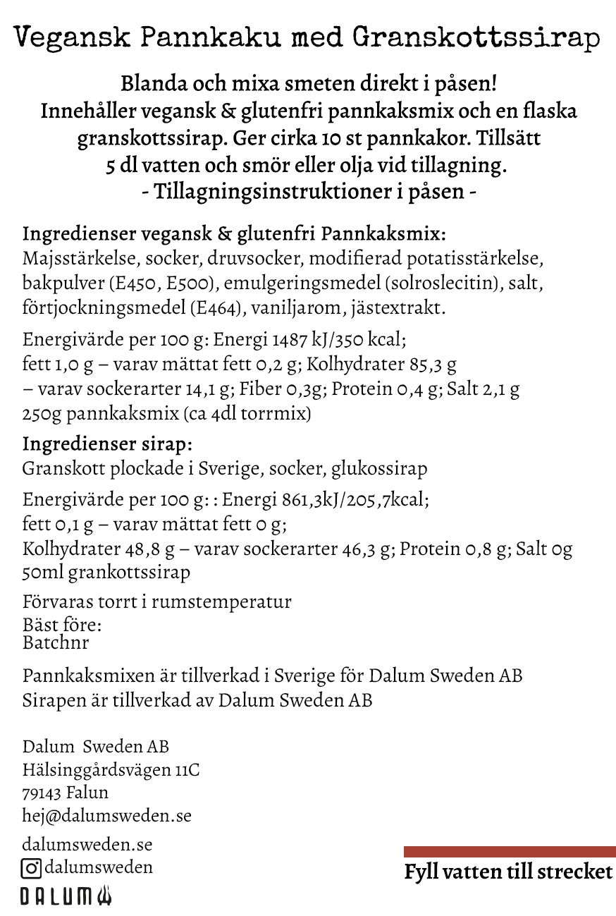 Friluftsmat Pannkaku